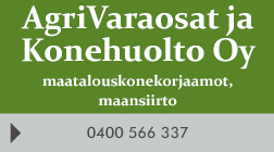 AgriVaraosat ja Konehuolto Oy logo